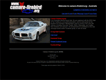 Tablet Screenshot of camaro-firebird.org